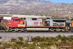 BNSF 701 (C44-9W) with missed matched replacement parts at Cajon CA. 9/17/2022.